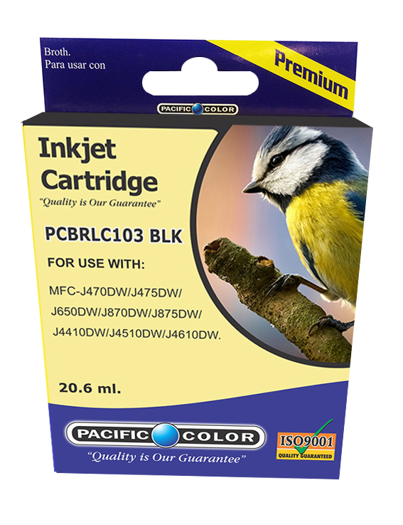 LC103 Negro Cartridge Pacific Color Compatible Brother  1