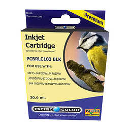 LC103 Negro Cartridge Pacific Color Compatible Brother 
