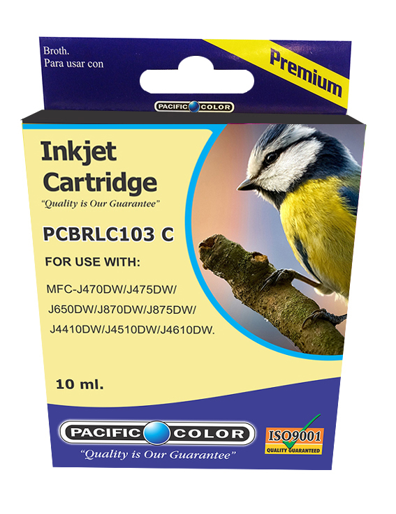 LC103 Cyan Cartridge Pacific Color Compatible Brother  1