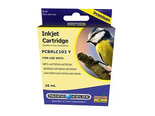 LC103 Yellow Cartridge Pacific Color Compatible Brother 