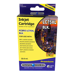 LC75BK Cartridge Alternativo Black Pacific Color Compatible Brother