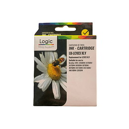 LC103 Yellow Cartridge Logic Compatible Brother 
