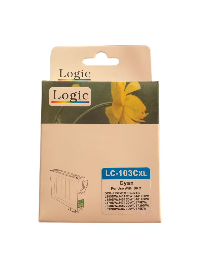 LC103 Cyan Cartridge Logic Compatible Brother  1