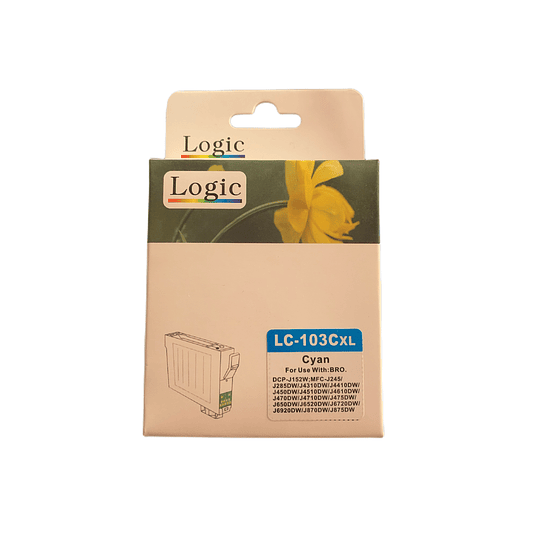 LC103 Cyan Cartridge Logic Compatible Brother 