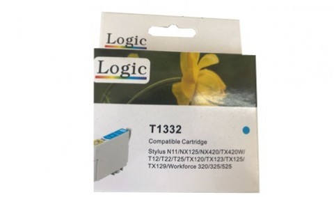 T133 Cyan Cartridge Alternativa Comp Epson Logic 1