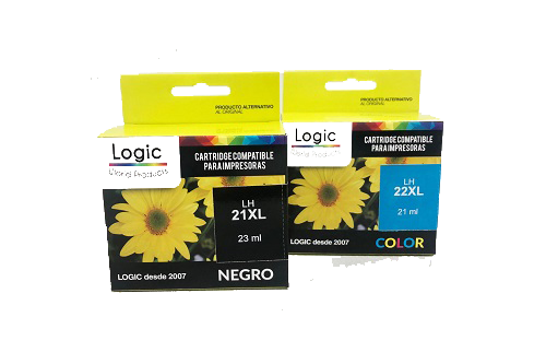 Pack hp 21 y 22 Alternativa Logic Compatible Hp  1