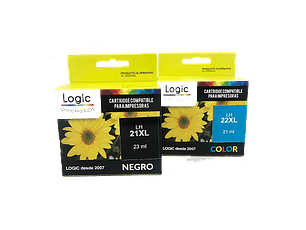 Pack hp 21 y 22 Alternativa Logic Compatible Hp 