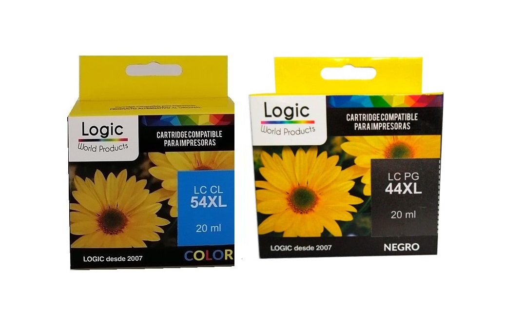 PG44XL y CL54XL Pack de cartuchos Alternativos Compatible Canon Logic 1