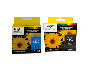 PG44XL y CL54XL Pack de cartuchos Alternativos Compatible Canon Logic