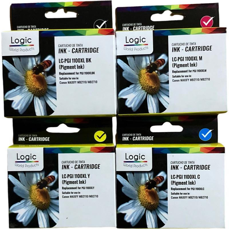 PGI1100XL para canon Pack 4 colores Logic  1