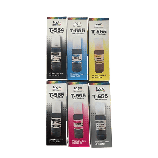 T554 y T555 Alternativo compatible epson pack 6 colores 