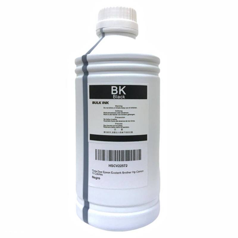 Tintas de litro negra alternativa DYE 1