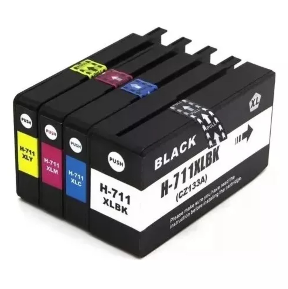 711XL compatible con hp Pack 4 colores, ultra rendimiento  1