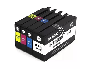 711XL compatible con hp Pack 4 colores, ultra rendimiento 