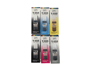 T554 y T555 Alternativo compatible epson pack 6 colores 