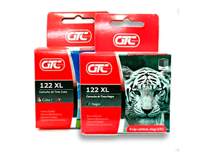 Pack hp 122XL alternativo , 1 negro, 1 color