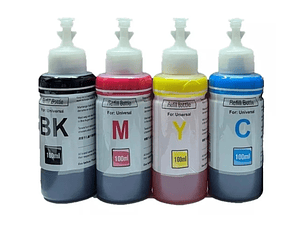 Tinta genérica para recarga pack 4 colores 100ml