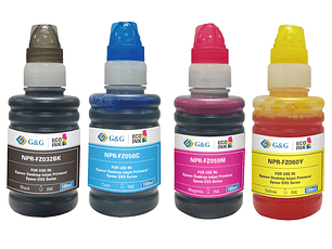 Pack  tintas sublimación 4 colores BK,C,Y,M Genericas 