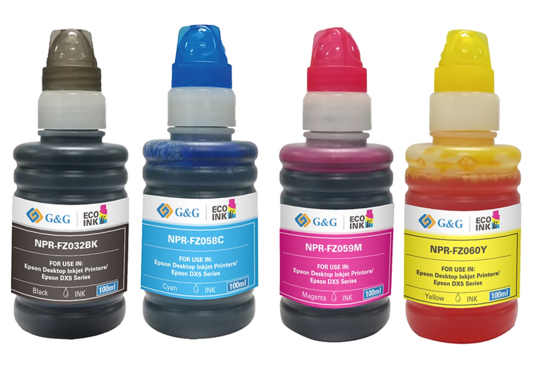 Pack  tintas sublimación 4 colores BK,C,Y,M Genericas  1