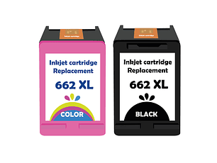 662XL Pack 2 cartuchos, 1 negro y 1 tricolor Comp. hp, Cartucho Tinta 