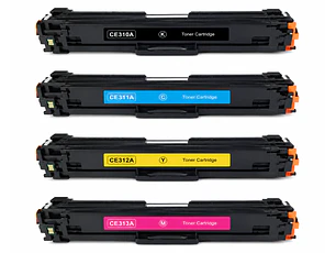 Pack 4 Toner Alternativos CE310A / CE311A / CE312A / CE313A
