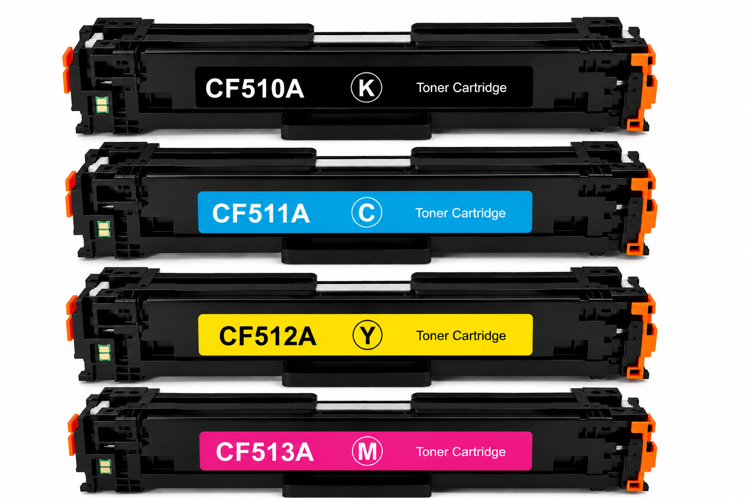 Pack 4 Toner Alternativos CF510A / CF511A / CF512A / CF513A 204A 1