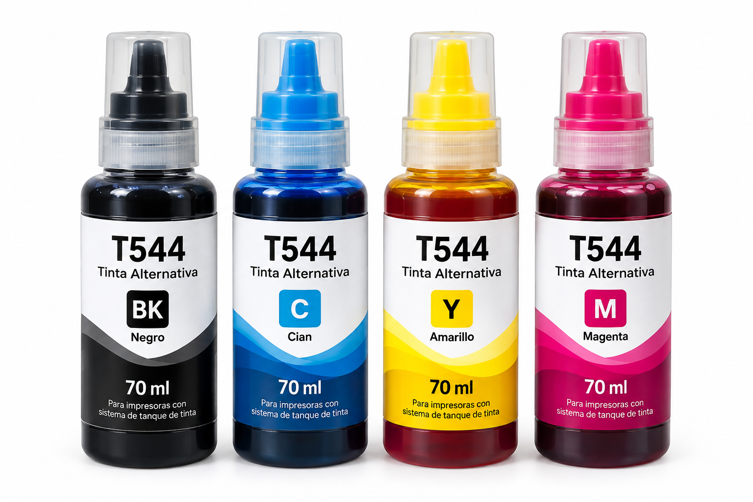 Pack 4 Tintas Alternativas T544 70 ml 1