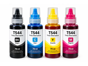 Pack 4 Tintas Alternativas T544 70 ml
