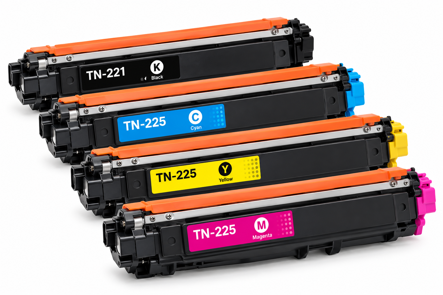 Pack Brother compatible  TN-221 Black + TN-225 Cyan + TN-225 Yellow + TN-225 Magenta | Toner Alternativo 1