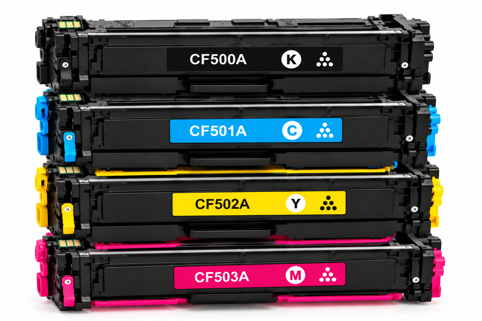 Pack 4 Tóner HP 202A CF500A CF501A CF502A CF503A Alternativos | 4 Colores 1