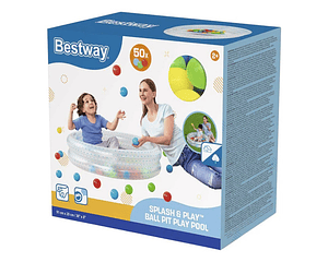 Piscina De Juegos Bestway Up In & Over 50 Pelotas De Colores