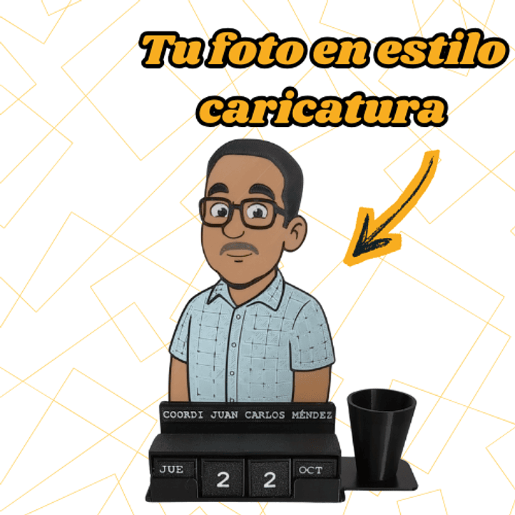 Kit Calendario cubos - Caricatura 1