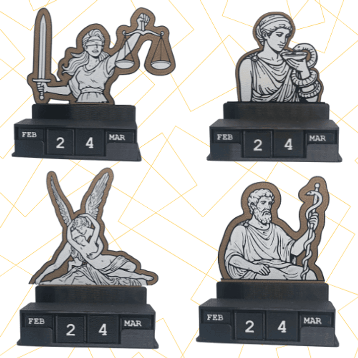 Calendario de cubos - Orígenes Míticos - Profesiones 1