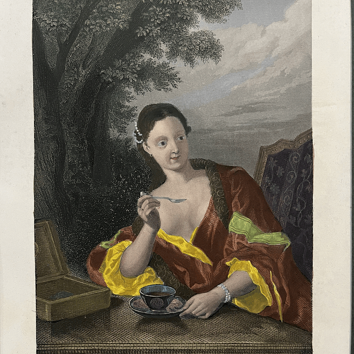 Dame prenant de Chocolat 1