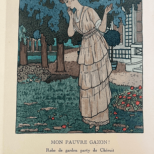 Mon pauvre gazon! Robe de Garden Party Chéruit. Gazelle du Bon Ton N11