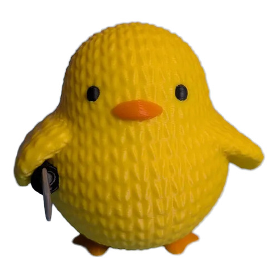 Figura Patito  - Diseño Estilo Tejido