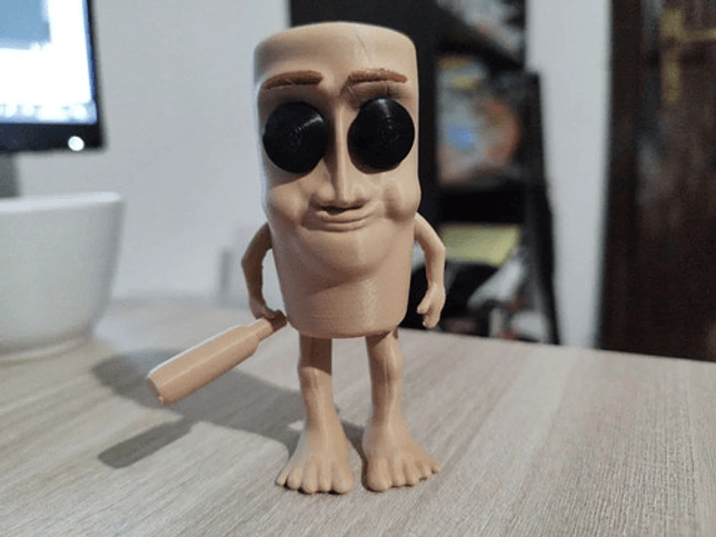 Figura Tung Tung Sahur - Impreso En 3d 2