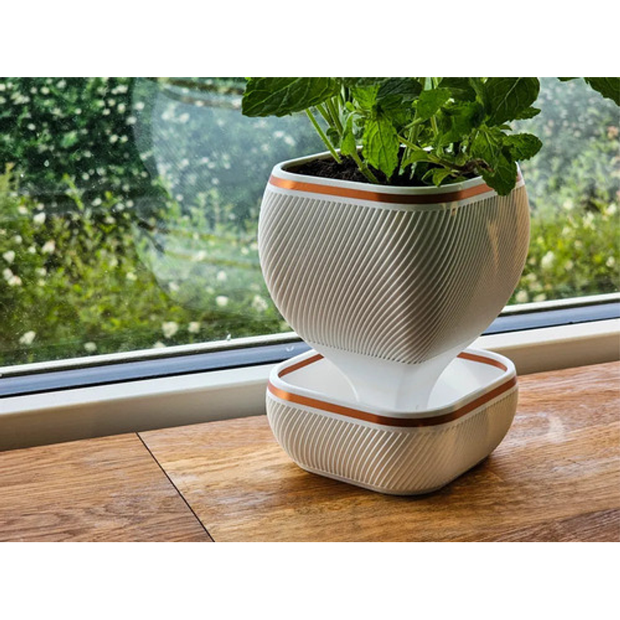 Maceta Auto-riego Hogar Jardinería 9.1cm Diámetro