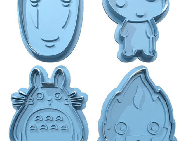 Cortador De Galletas Studio Ghibli (pack 4 Unidades) 1