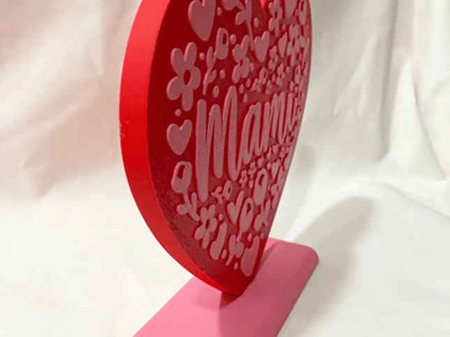 Figura Decorativa Corazón - Día De La Madre 3