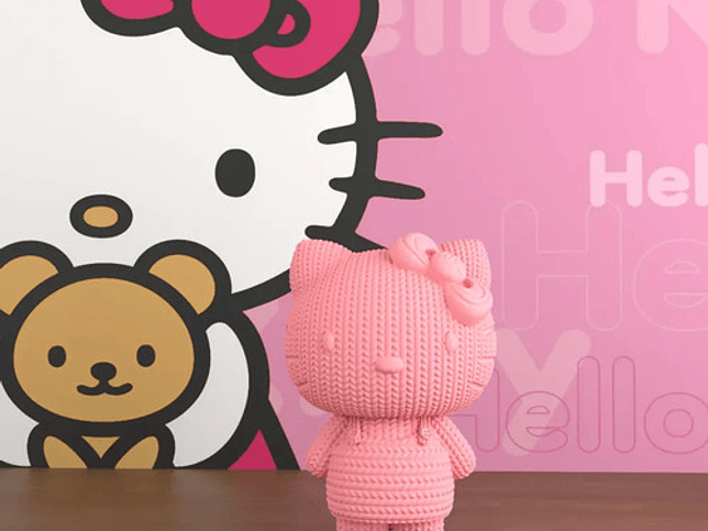 Figura Hello Kitty - Diseño Estilo Tejido 2