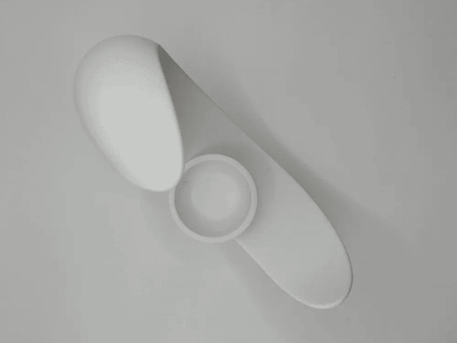 Florero Forma Luna Creciente Negro Y Blanco 11