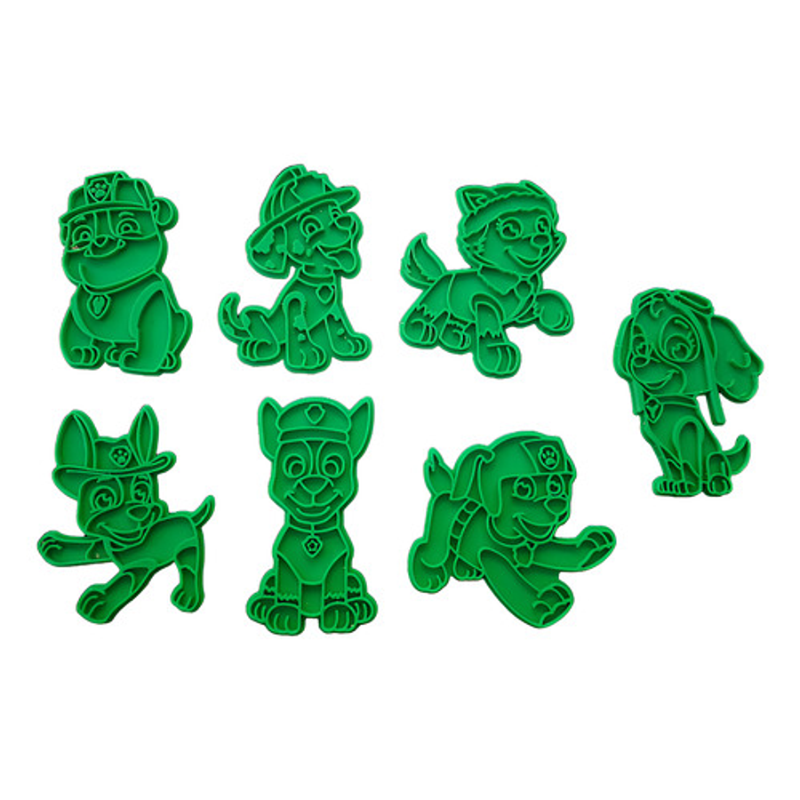 Paw Patrol - Cortador De Galletas (pack 7 Unidades)