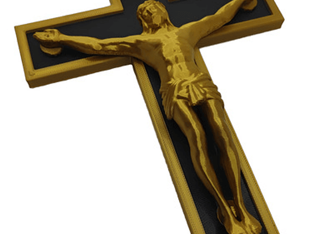 Figura Decorativa De Jesus Dorada Cristiano 1