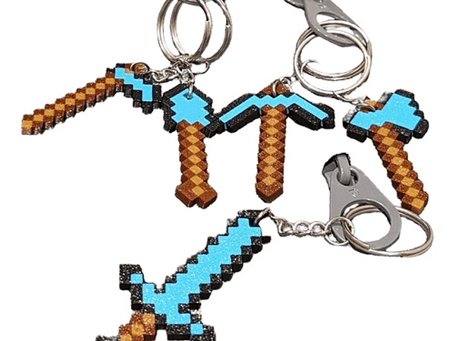Llavero Minecraft (pack 5 Unidades) 1