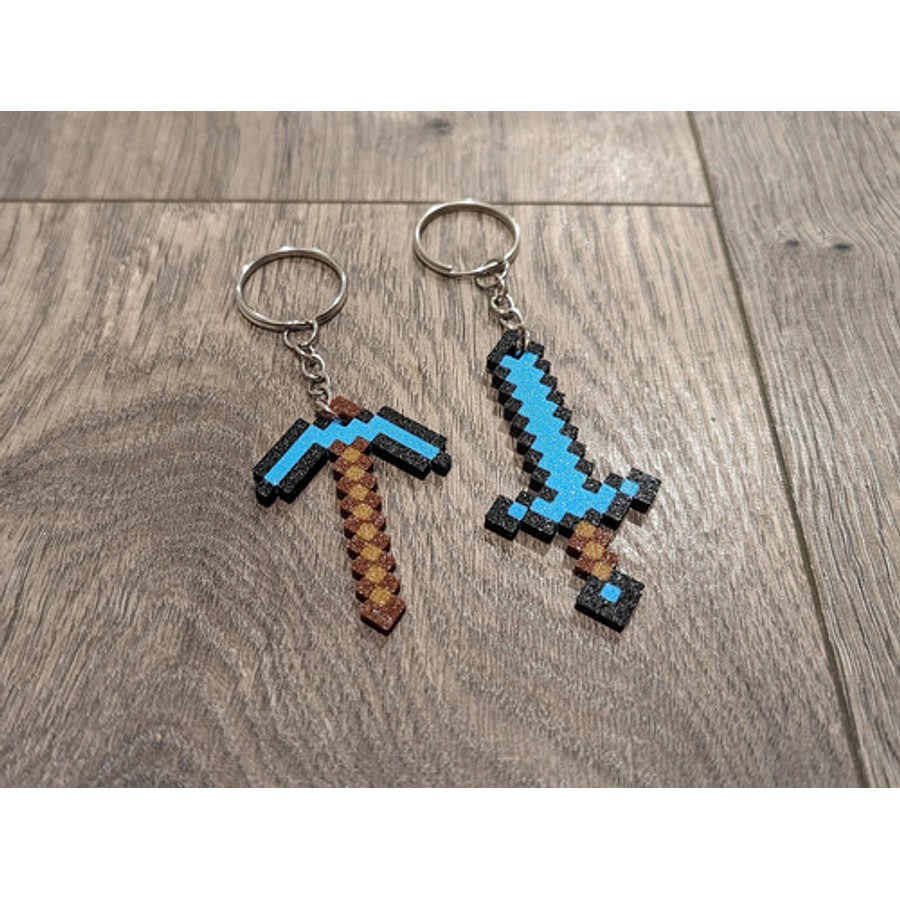 Llavero Minecraft (pack 5 Unidades)
