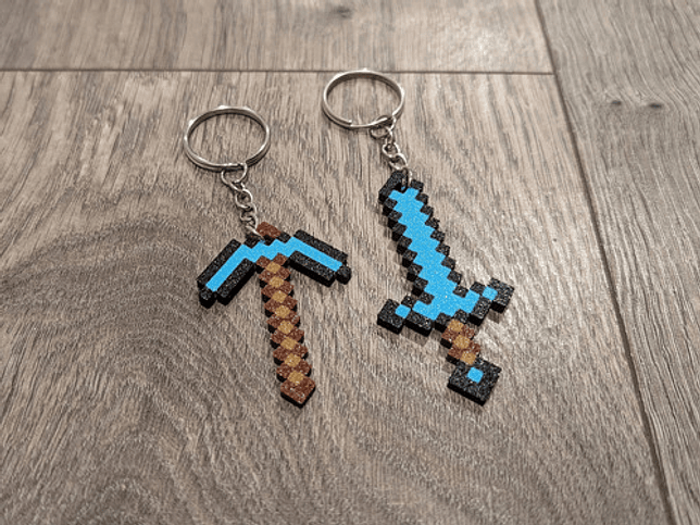 Llavero Minecraft (pack 5 Unidades) 2