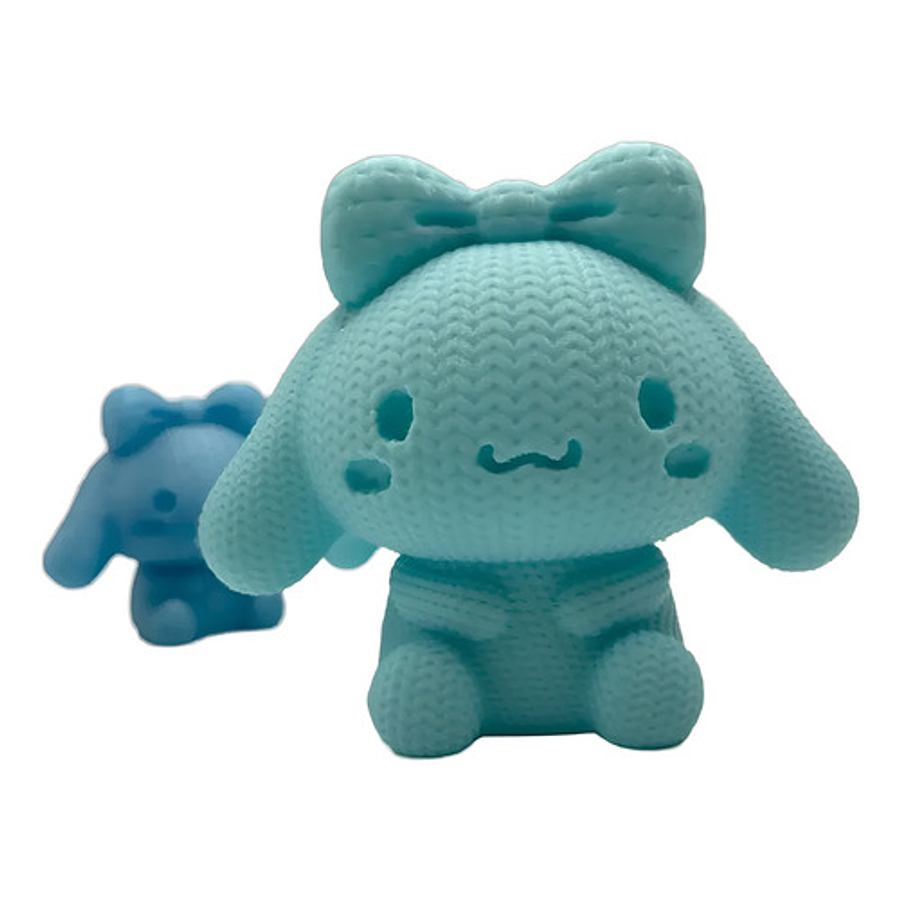 Figura Cinnamoroll Impreso En 3d - Diseño Estilo Tejido