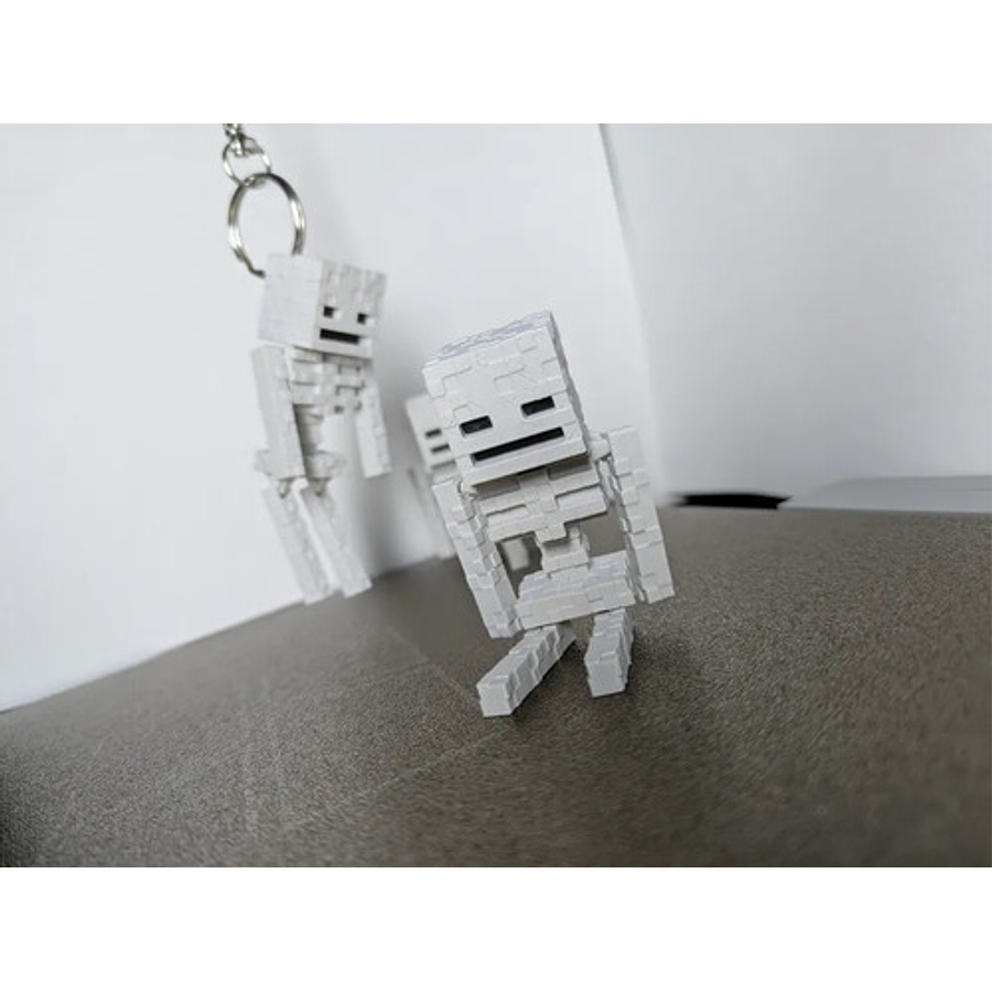 Esqueleto Minecraft - Llavero