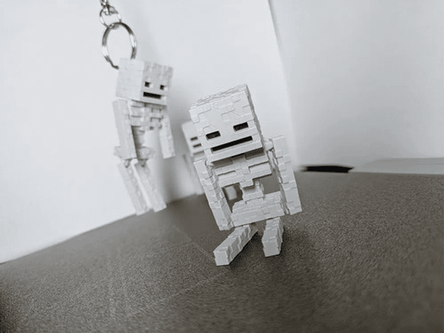 Esqueleto Minecraft - Llavero 2